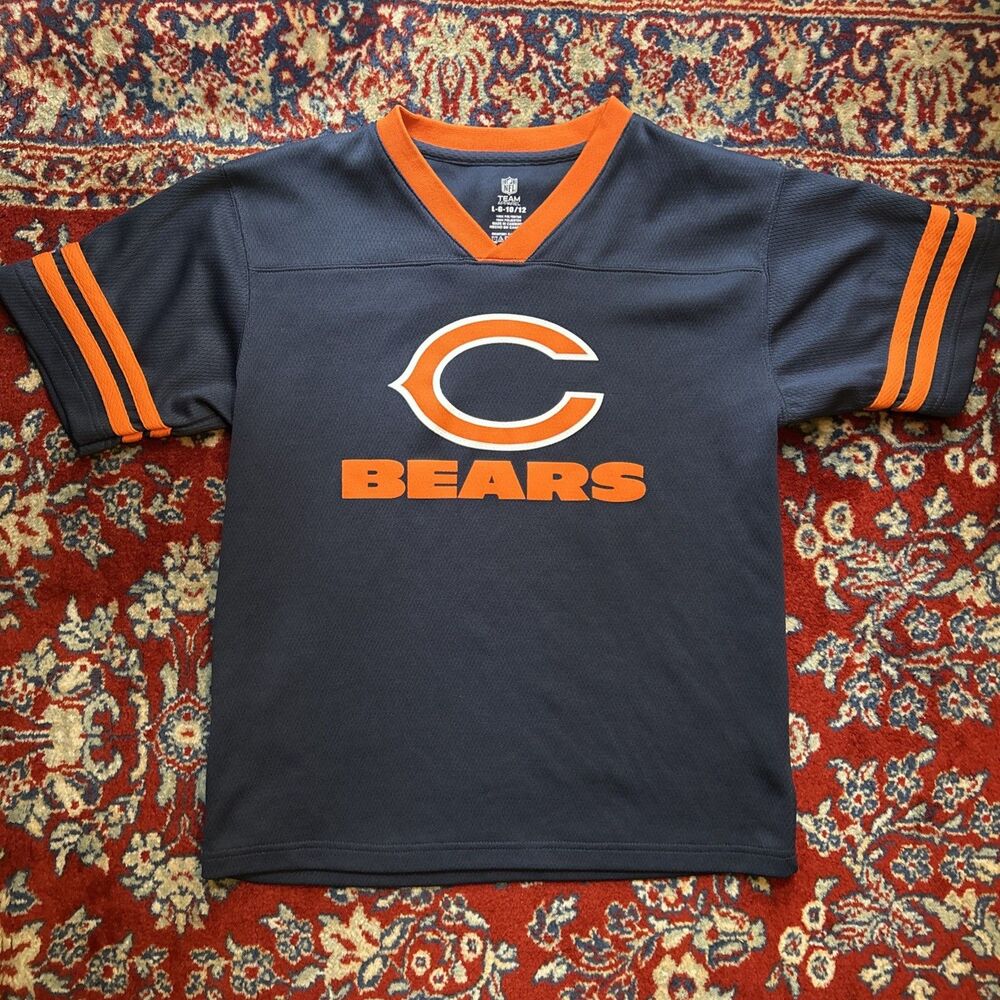 Chicago Bears Jersey Boys Small Youth Large 10/12 Blue Team Apparel NFL